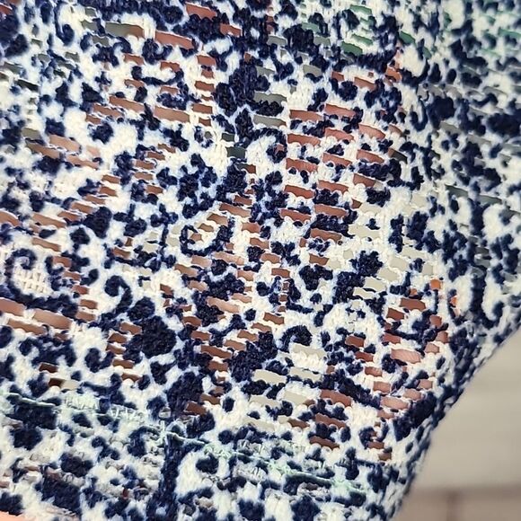 Rare Editions Girls Navy Lace Overlay Medallion Print Colorful Shift Dress Sz 6 - Picture 10 of 11